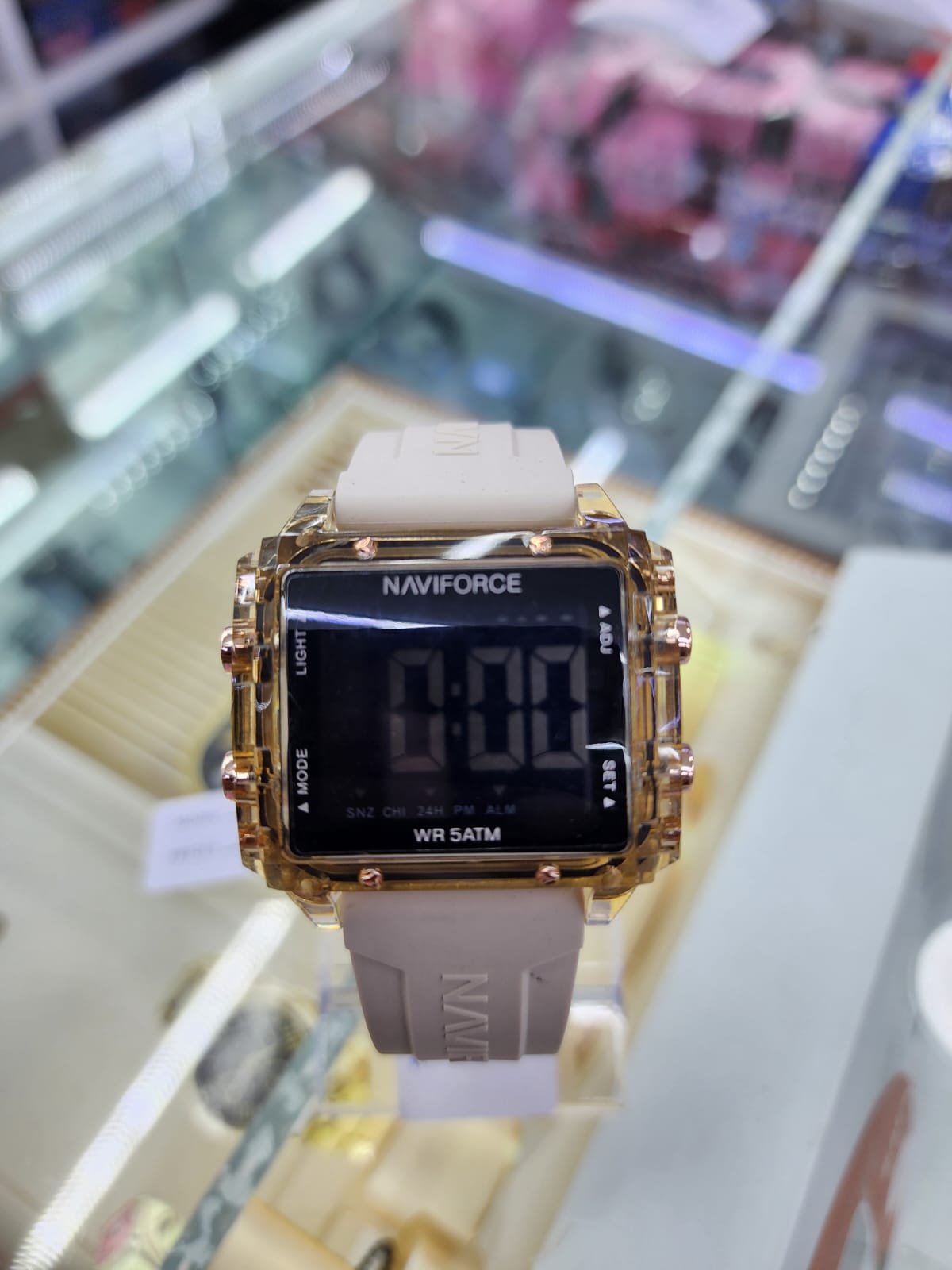Naviforce 7101 Watch For Unisex Digtal Fashion Casual Waterproof With Silicone Strap