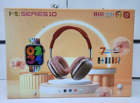 P9 Series 10 Smartwatch & Headphone Complete Bundle